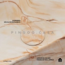 Cuba de Apoio para Banheiro Retangular Slim Louça Cerâmica 40 cm Cornalina Marmorizado Rose