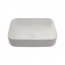 Cuba de Apoio Slim Retangular para Banheiro Louça Cerâmica 50,5x39,5cm Fluorita Branco