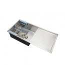 Cuba Gourmet para Cozinha Aço Inox 304 99x50cm Kanindé Prata
