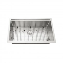 Cuba para Cozinha Gourmet Aço Inox 304 Workstation Com Acessórios Jarauara 76x45 cm Prata