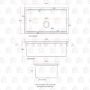 Cuba Gourmet para Cozinha com Acessórios Aço Inox 304 76x45cm Workstation Jarauara Preto