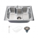 Cuba Gourmet para Cozinha com Acessórios Aço Inox 201 60x42cm Carajás Prata
