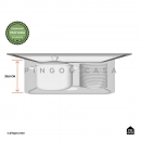 Cuba Gourmet para Cozinha com Acessórios Aço Inox 201 60x42cm Carajás Prata