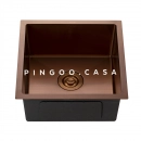 Cuba Gourmet para Cozinha Aço Inox 304 44x44cm Terena Dourado Rose