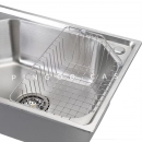 Kit Cuba Gourmet para Cozinha com Acessórios e Lixeira Aço Inox 201 57x43cm Guarani e Torneira Misturador Monocomando Munim Prata