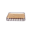 Descanso de Panela Quadrado Rattan Iron - Mimo Style