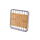 Descanso de Panela Quadrado Rattan Iron - Mimo Style