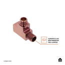 Desviador Para Chuveiro Mundaú Pingoo.Casa - Dourado Rose