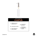 Dosador de Detergente Capiá 500ml Aço Inox 304 Pingoo.casa - Prata