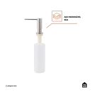 Dosador de Detergente Capiá 500ml Aço Inox 304 Pingoo.casa - Prata