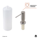 Dosador de Detergente Capiá 500ml Aço Inox 304 Pingoo.casa - Prata