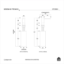 Dosador de Detergente Capiá 500ml Aço Inox 304 Pingoo.casa - Prata