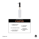 Dosador de Detergente Capiá 500ml Aço Inox 304 Pingoo.casa - Preto