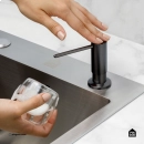 Dosador de Detergente Capiá 500ml Aço Inox 304 Pingoo.casa - Preto