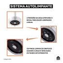 Ducha Chuveiro Autolimpante Redondo de Teto Mauá Prata
