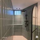Ducha Chuveiro Modular Piano Redondo Preto Fosco