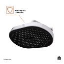 Ducha chuveiro oval de parede Muriaé - Prata