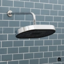 Ducha chuveiro oval de parede Muriaé - Prata