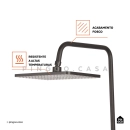 Ducha Chuveiro Premium Quadrado Modular Com Desviador Tabatinga