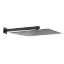 Ducha Chuveiro Quadrado de Teto 40cm com Braço de 25cm Mundaú Preto