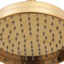 Ducha Chuveiro Redondo de Parede com desviador Trombetas Dourado