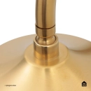 Ducha Chuveiro Redondo de Parede com desviador Trombetas Dourado