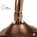 Ducha Chuveiro Redondo Retrô Inox 20cm Coari Pingoo.casa - Dourado Rose