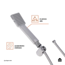 Ducha Manual Jaci Pingoo.casa - Prata