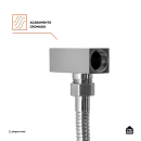 Ducha Manual Mundaú Pingoo.casa - Prata
