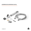 Ducha Manual Mundaú Pingoo.casa - Prata
