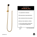 Ducha Manual Piraju Pingoo.casa - Dourado
