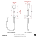Ducha Manual Piraju Pingoo.casa - Dourado