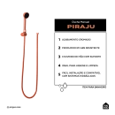 Ducha Manual Piraju Pingoo.casa - Dourado Rose