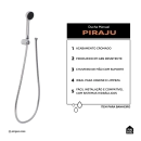 Ducha Manual Piraju Pingoo.casa - Prata