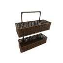 Duo Suporte Suspenso Retangular Rattan Rustic - Mimo Style