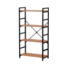 Estante Armário Olly para Escritório com Praleteira 3 Níveis 117 cm - Preto