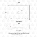 Cuba De Apoio Para Banheiro Slim Retangular Aço Inox 304 Makuna 55x38 cm Pingoo.casa - Dourado