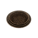 Jogo de 3 Cestos Redondo Rattan Rustic - Mimo Style