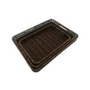Jogo de 3 Cestos Retangular Rattan Rustic - Mimo Style