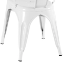 Kit 10 Cadeiras de jantar Iron Tolix com design industrial – Branco
