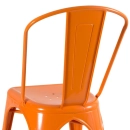 Kit 10 Cadeiras de jantar Iron Tolix com design industrial – Laranja