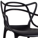 Kit 10 Cadeiras de jantar Master Allegra Design Moderno em Polipropileno - Preto