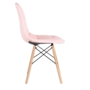 Kit 12 Cadeiras de jantar Charles Eames Eiffel Botonê Estofada - Rosa