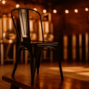 Kit 12 Cadeiras de jantar Iron Tolix com design industrial - Preto Semibrilho