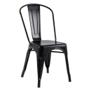 Kit 12 Cadeiras de jantar Iron Tolix com design industrial - Preto Semibrilho