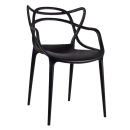 Kit 12 Cadeiras de jantar Master Allegra Design Moderno em Polipropileno - Preto