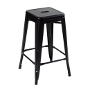 Kit 2 Banquetas média para bancada Iron Tolix 66 cm – Preto