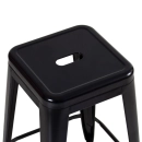 Kit 2 Banquetas média para bancada Iron Tolix 66 cm – Preto