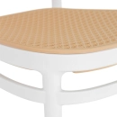 Kit 2 Cadeiras de jantar Amis Lola com design moderno e assento confortável - Branco