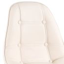 Kit 2 Cadeiras de jantar Charles Eames Eiffel Botonê Estofada - Creme
